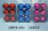 Wholesale Christmas Ball Ornament,Christmas Tree Plastic Ball JQ-605