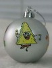 print logo plastic christmas ball