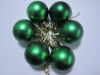 Wholesale Matte green color christmas ball