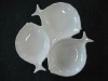 Wholesale fish shape restaurant ceramic dip bowls