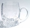Wholesale beer mug (clear with decal)