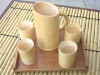 Bamboo Beer Mug and Cups