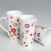 high quality porcelain mug with beautiful flowers design