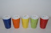 Ceramic Beer Cup in Blue, Yellow, Red, Orange, Green Color without Handle