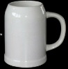 Wholesale White Ceramic Beer Mug
