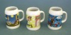 Wholesale white decal ceramic beer mug