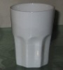 Wholesale 350ml plain white ceramic beer mug without handle