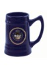 Wholesale blue ceramic beer mug