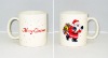 Wholesale ceramic decal mug with OEM designed cartoon printing
