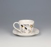 Wholesale cute ceramic coffee mug with plate