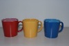 Color glazed coffee mug
