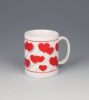 Wholesale sweet decal printing porcelain mug