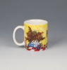 Wholesale 12oz funny decal printing ceramic mug