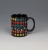 Wholesale large glazed color ceramic coffee mug