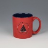Wholesale beautiful glazed decal ceramic mug