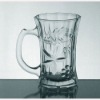 Patterned glass mug