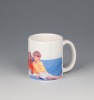 Wholesale smooth sweet ceramic mug for sublimation
