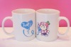 Wholesale ceramic lover mug/porcelain couple mug