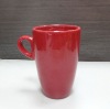Wholesale smooth red glazed ceramic cup