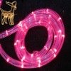 Wholesale led round two wires led string rope light , christmas holiday , outdoor solar led rope light