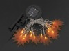 Wholesale LED solar Christmas light string with maple leaf