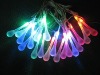 Wholesale outdoor multi colors LED solar christmas light string with water drop
