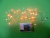 Wholesale Silver wire orange bulb LED string lights