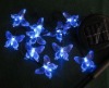 Wholesale led solar christmas light string with 20pcs butterlies