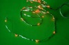 Wholesale 3*AA batteries powered orange LED string lights