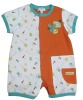 100% cotton full print baby romper