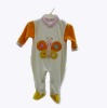 Wholesale Embroidered butterfly cotton velure baby romper 0M,3M,6M