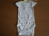 Wholesale infant clothing romper with blue flowers MT3942