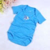 Wholesale 100% cotton short sleeve baby bodysuits