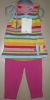 Wholesale baby soft romper with print color stripe MT2451