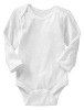 Wholesale Plain White 100% Cotton Baby Romper
