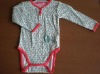 Wholesale baby long sleeve romper with print birds MT2097