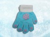 Wholesale 100%acrylic printed baby magic gloves