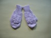 Wholesale Crochet flower baby knit gloves