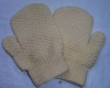 Wholesale nylon bath glove with elastic band