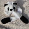 Wholesale white winter plush panda hat baby hat child toy