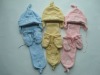 Wholesale baby's polyester winter polar fleece hat/scarf/gloves
