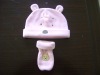 Wholesale baby hat and glove sets with embroidery logo