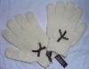 Wholesale exfoliating bath glove with bow tie