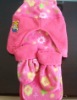 Wholesale kids winter polar fleece gloves/scarf/hat set