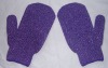 Wholesale colorful exfoliating bath glove