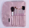 Wholesale fashionable 7pc cosmetic brush set