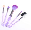 Wholesale 5 pcs acrylic hand travel size makeup cosmetic brush set- good for gift