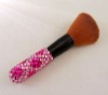 Wholesale Pink rhinestone deluxe crystal face shaving brush