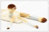 Wholesale 4 pcs bamboo hand travel size makeup cosmetic brush set
