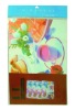 Wholesale 4+4 PP Placemats Set Size:43.5x28cm & 9x9cm - A04860